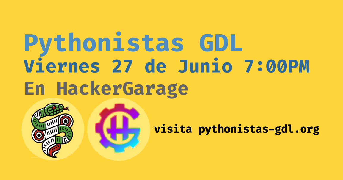 anuncio reunión junio pythonistas gdl