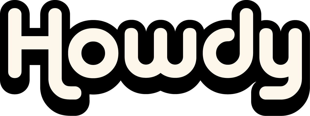 Logo de Howdy - Patrocinador de Pythonistas GDL